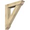 Ekena Millwork Traditional Traditional Rough Sawn Bracket w/ Offset Brace, Douglas Fir, 8"W x 38"D x 44"H BKT0806X38X44TRA01RDF - alternate 1